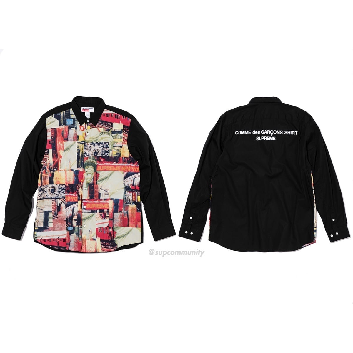 Supreme®/Comme des Garçons SHIRT® Patchwork Button Up Shirt
